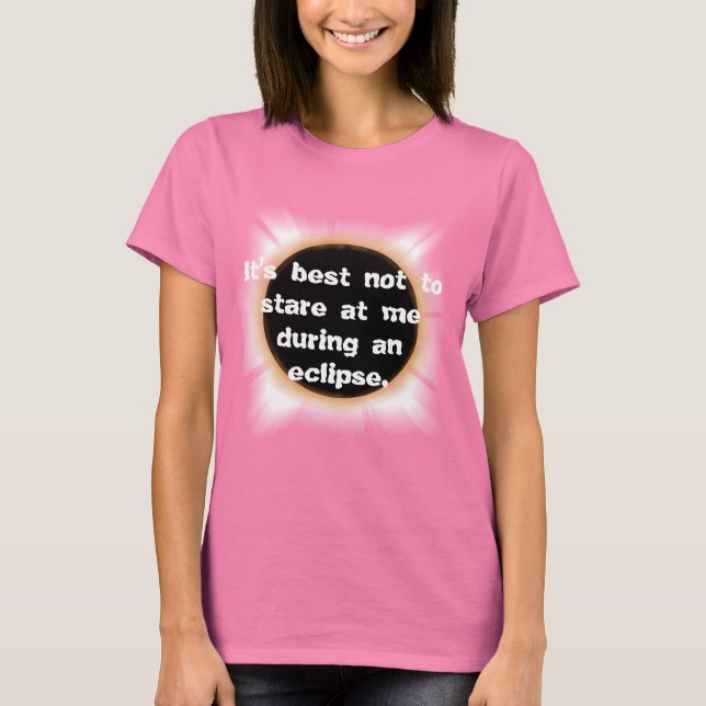 Camiseta total de eclipse solar (Anverso)