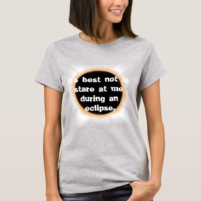 Camiseta total de eclipse solar (Anverso)