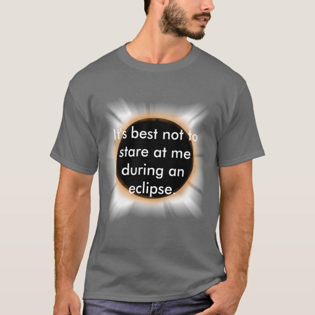 Camiseta total de eclipse solar (Anverso)