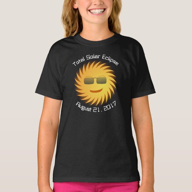 Camiseta total de eclipse solar (Anverso)