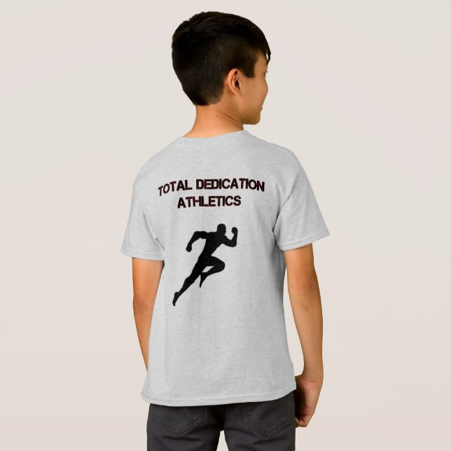 Camiseta total del atletismo del esmero (Reverso completo)