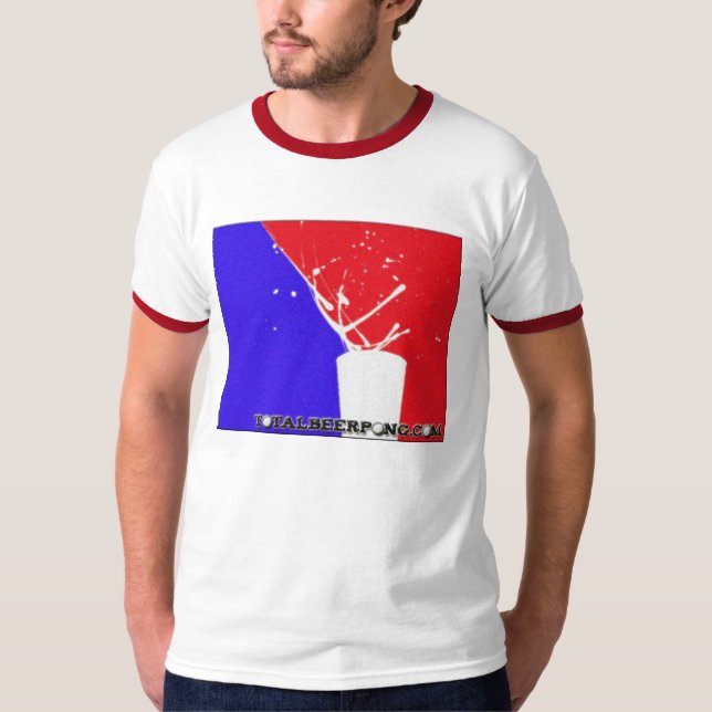 Camiseta total del campanero de Pong de la cerveza (Anverso)