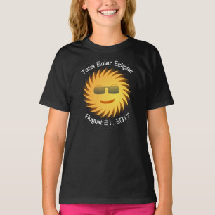 Camiseta total del eclipse solar