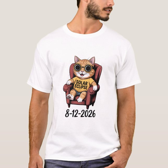 Camiseta Total Eclipse Solar 12 de agosto de 2026  (Anverso)