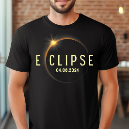 Camiseta Total Eclipse Solar 2024 Ruta De La Totalidad Abri