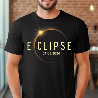 Camiseta Total Eclipse Solar 2024 Ruta De La Totalidad Abri