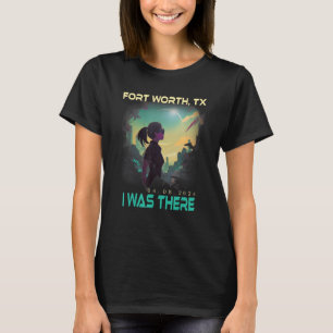 Camiseta Total Eclipse Solar Estético Chica Fort Worth Texa
