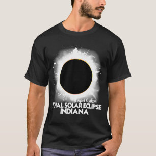 Camiseta Total Eclipse solar Indiana 2024 Totalidad America