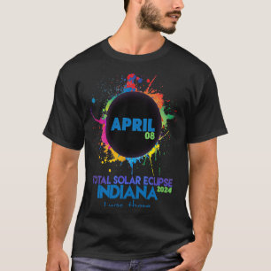 Camiseta Total Eclipse Solar Indiana 2024 Totalidad Colorid