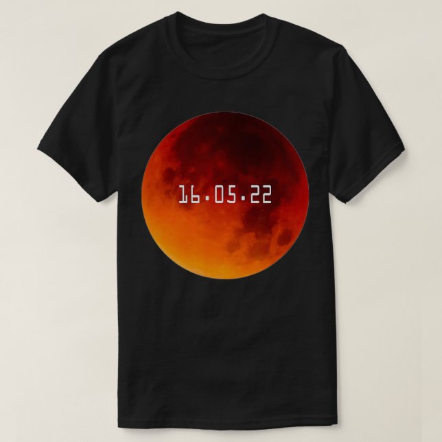 Camiseta Total Lunar Eclipse May 16 2022 Blood Moon Mens Bo (Diseño del anverso)
