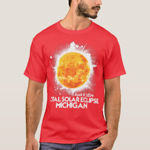 Camiseta Total Michigan 2024 Eclipse solar total América
