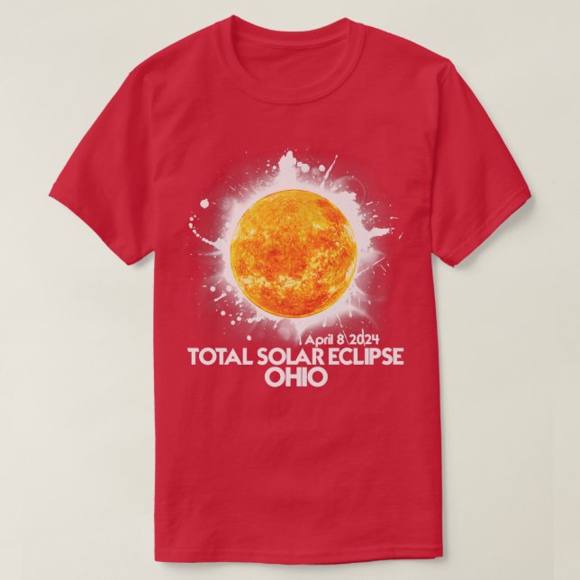Camiseta Total OIO 2024 Eclipse solar total (Diseño del anverso)