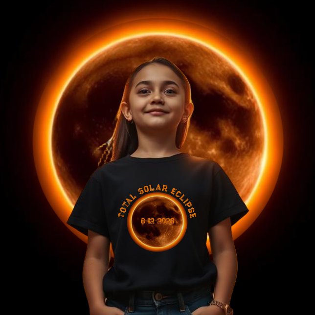 Camiseta Total Solar Eclipse 2026 (Total Solar Eclipse 2026 T-Shirt Kids)