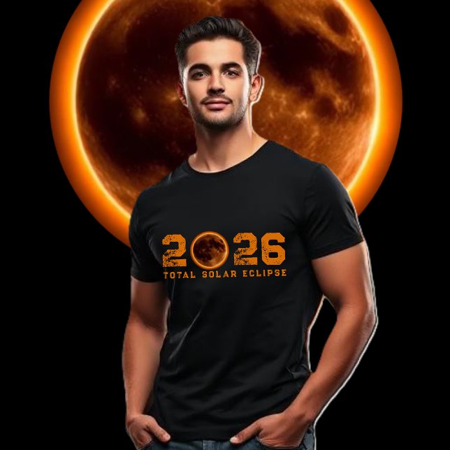 Camiseta Total Solar Eclipse 2026 (Total Solar Eclipse 2026 T Shirt)