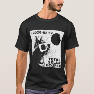 Camiseta Total Solar Eclipse 2026 Cat Lover