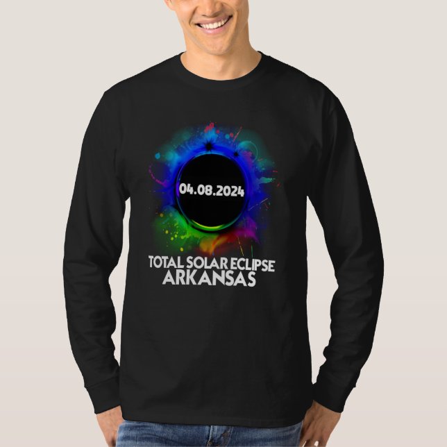 Camiseta Total Solar Eclipse Arkansas 2024 Colorful Totalit (Anverso)