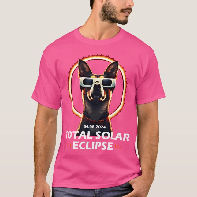 Camiseta Total Solar Eclipse Dog April 8 2024 Usa Astronomy (Anverso)
