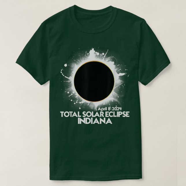 Camiseta Total Solar Eclipse Indiana 2024 American Totality (Diseño del anverso)