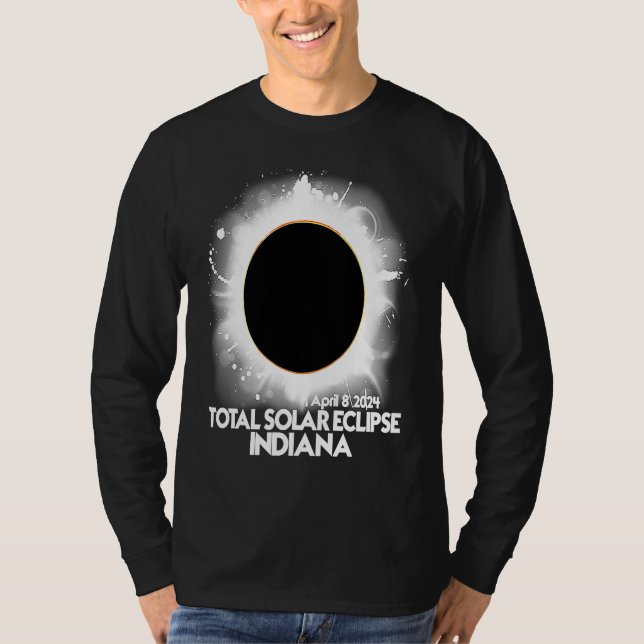 Camiseta Total Solar Eclipse Indiana 2024 American Totality (Anverso)