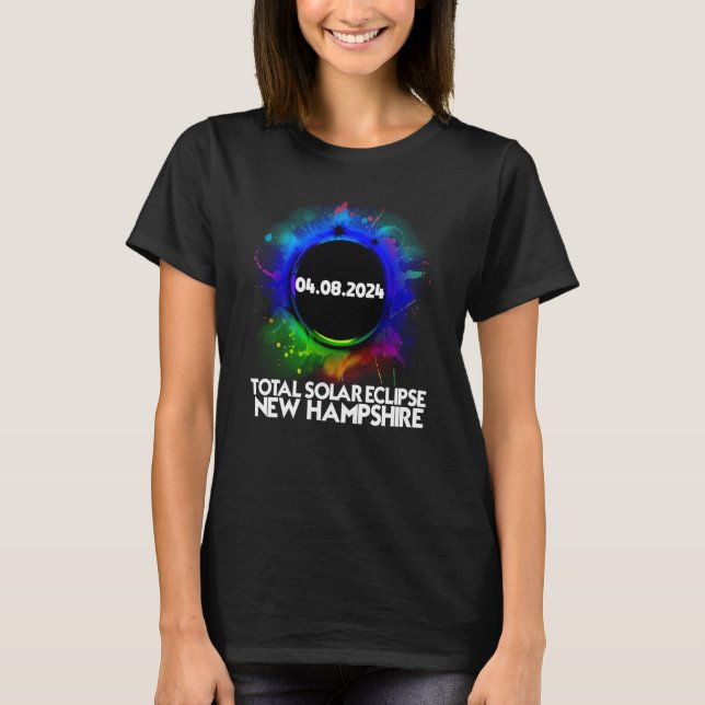 Camiseta Total Solar Eclipse New Hampshire 2024 Totality Co (Anverso)