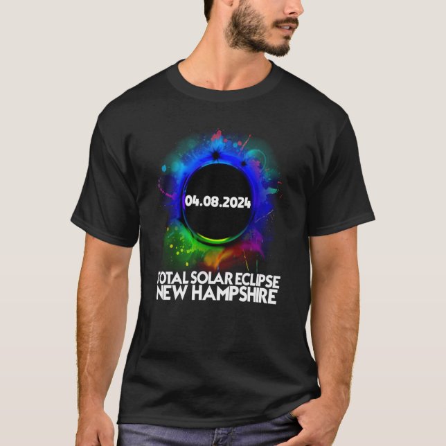 Camiseta Total Solar Eclipse New Hampshire 2024 Totality Co (Anverso)
