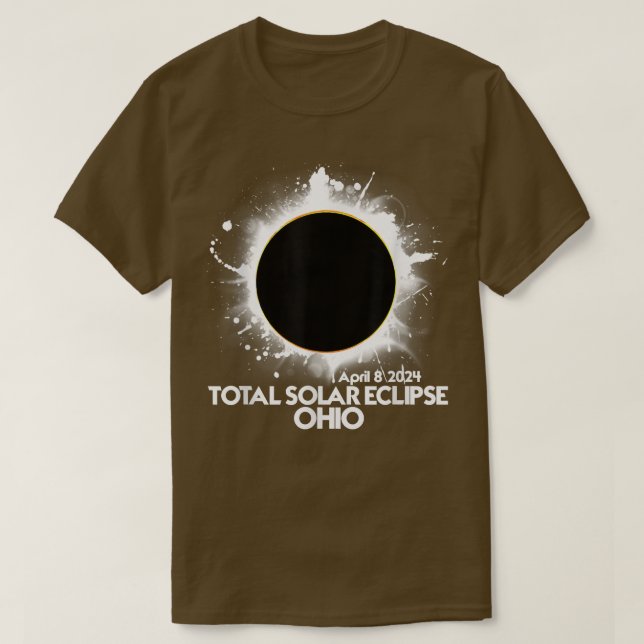 Camiseta Total Solar Eclipse Ohio 2024 American Totality  (Diseño del anverso)