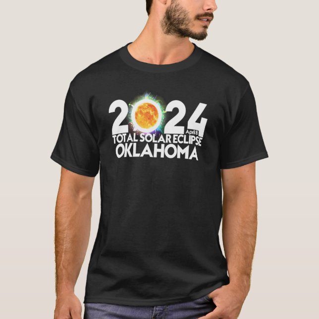 Camiseta Total Solar Eclipse Oklahoma 2024 American Totalit (Anverso)
