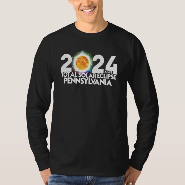 Camiseta Total Solar Eclipse Pennsylvania 2024 American Tot (Anverso)