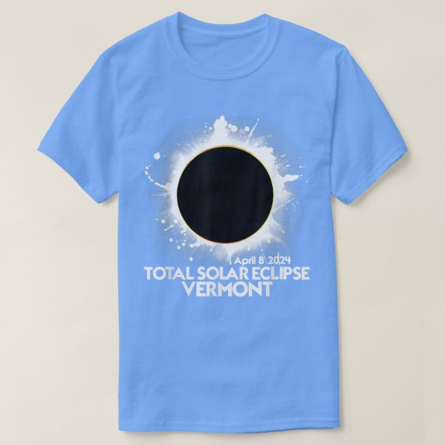 Camiseta Total Solar Eclipse Vermont 2024 American Totality (Diseño del anverso)