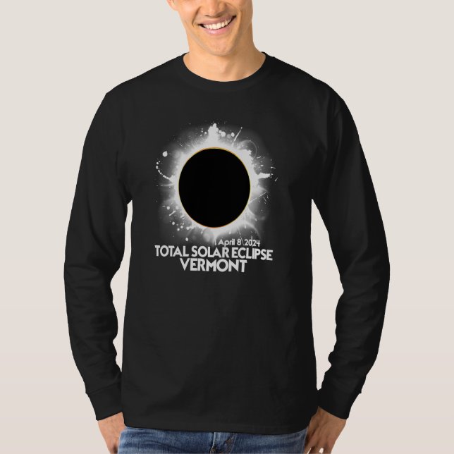Camiseta Total Solar Eclipse Vermont 2024 American Totality (Anverso)