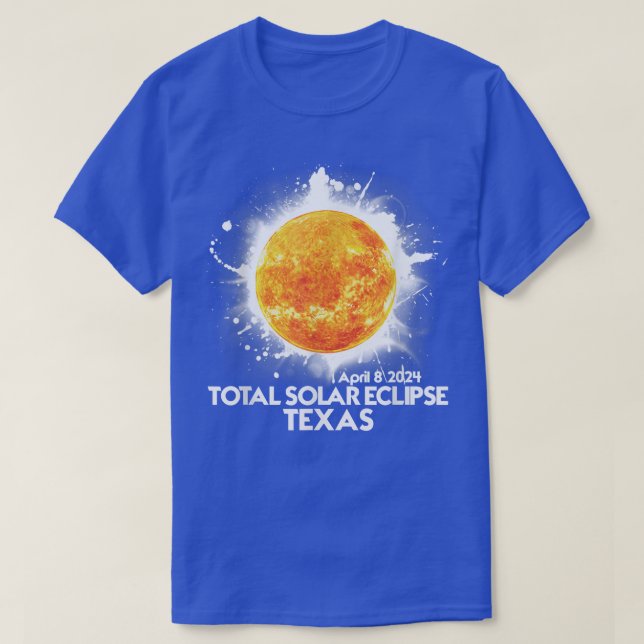 Camiseta Total TEXAS 2024 Eclipse solar total América T- (Diseño del anverso)