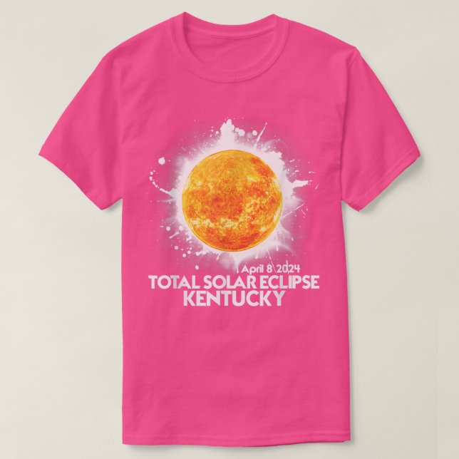 Camiseta Totalidad de Kentucky Eclips Solares Totales Estad (Diseño del anverso)