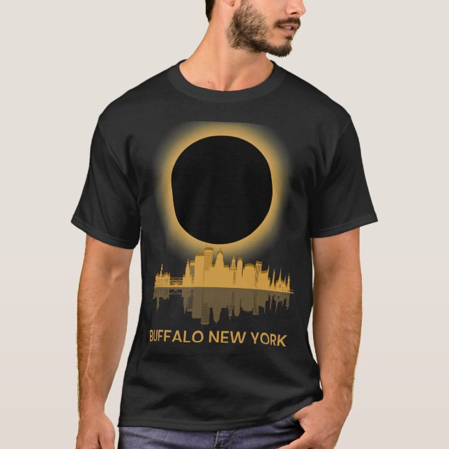 Camiseta Totalidad de recuerdo de Solar Eclipse Buffalo Nue (Anverso)