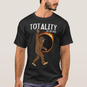 Camiseta Totalidad de roca de pie grande del eclipse solar 