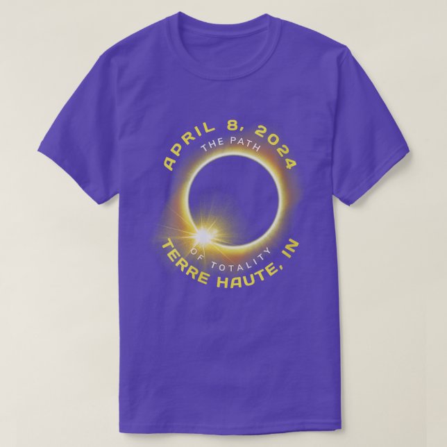 Camiseta Totalidad del eclipse solar de las mujeres Terre H (Diseño del anverso)