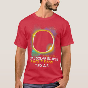 Camiseta Totalidad Eclipse Solar Total Abril 8 2024 Águila 