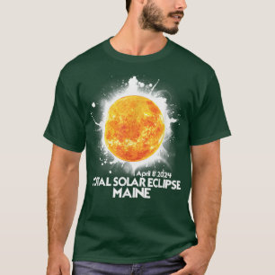 Camiseta Totalidad MAINE 2024 Total Eclipse Solar T-Shirt