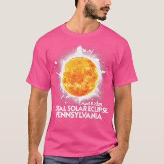 Camiseta Totalidad Pennsylvania 2024 Total Eclipse Solar Am