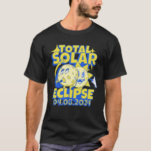 Camiseta Totalidad solar Eclipse 2024 Souvenir Retro Abril