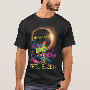 Camiseta Totalidad Total Eclipse Solar Cat Abril 8 2024 Ark