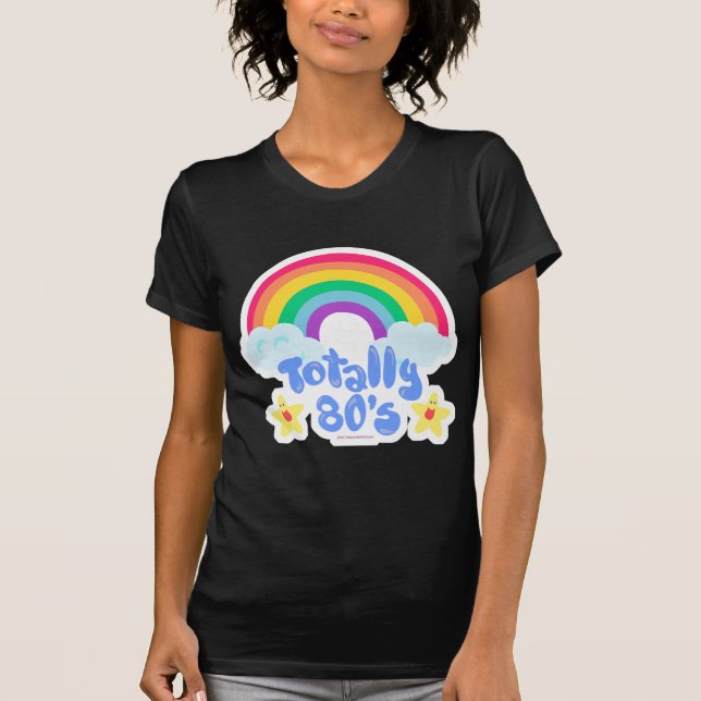 Camiseta Totalmente arco iris 80s (Anverso)