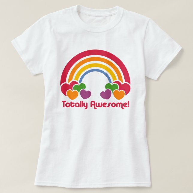 Camiseta totalmente asombrosa de los 80 (Diseño del anverso)