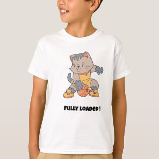 Camiseta Totalmente cargado - Un gato divertido de balonces