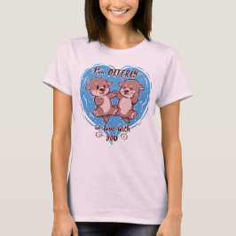 Camiseta Totalmente enamorado - Otter Animal Pun
