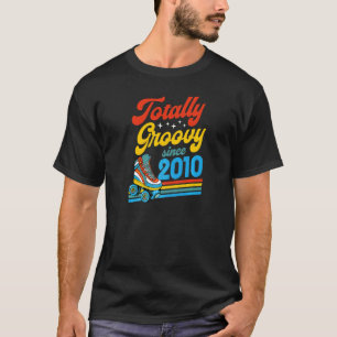 Camiseta Totalmente Groovy desde 2010 Nacimiento de patinaj