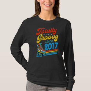 Camiseta Totalmente Groovy desde 2017 Nacimiento de patinaj