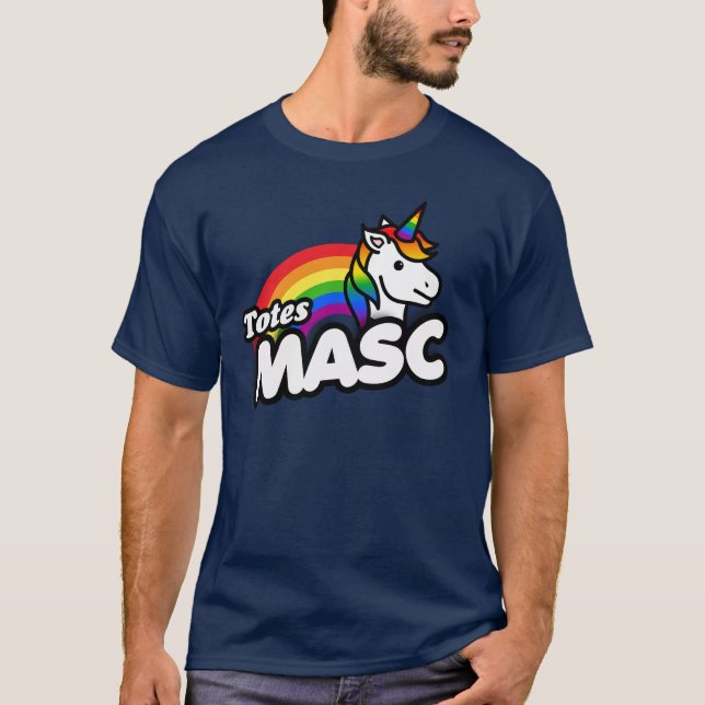 Camiseta Totalmente masculino (Anverso)