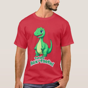 Camiseta ¡Totalmente Rex-tastic! Diseño De Dinosaurios Agra