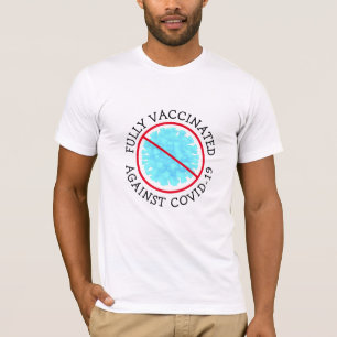 Camiseta Totalmente Vacunado contra Covid 19