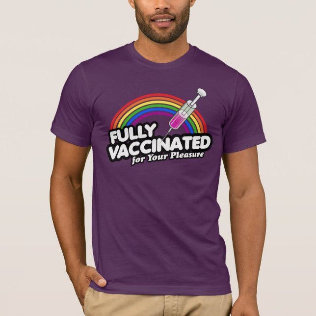 CAMISETA TOTALMENTE VACUNADO PARA SU PLACER (Anverso)